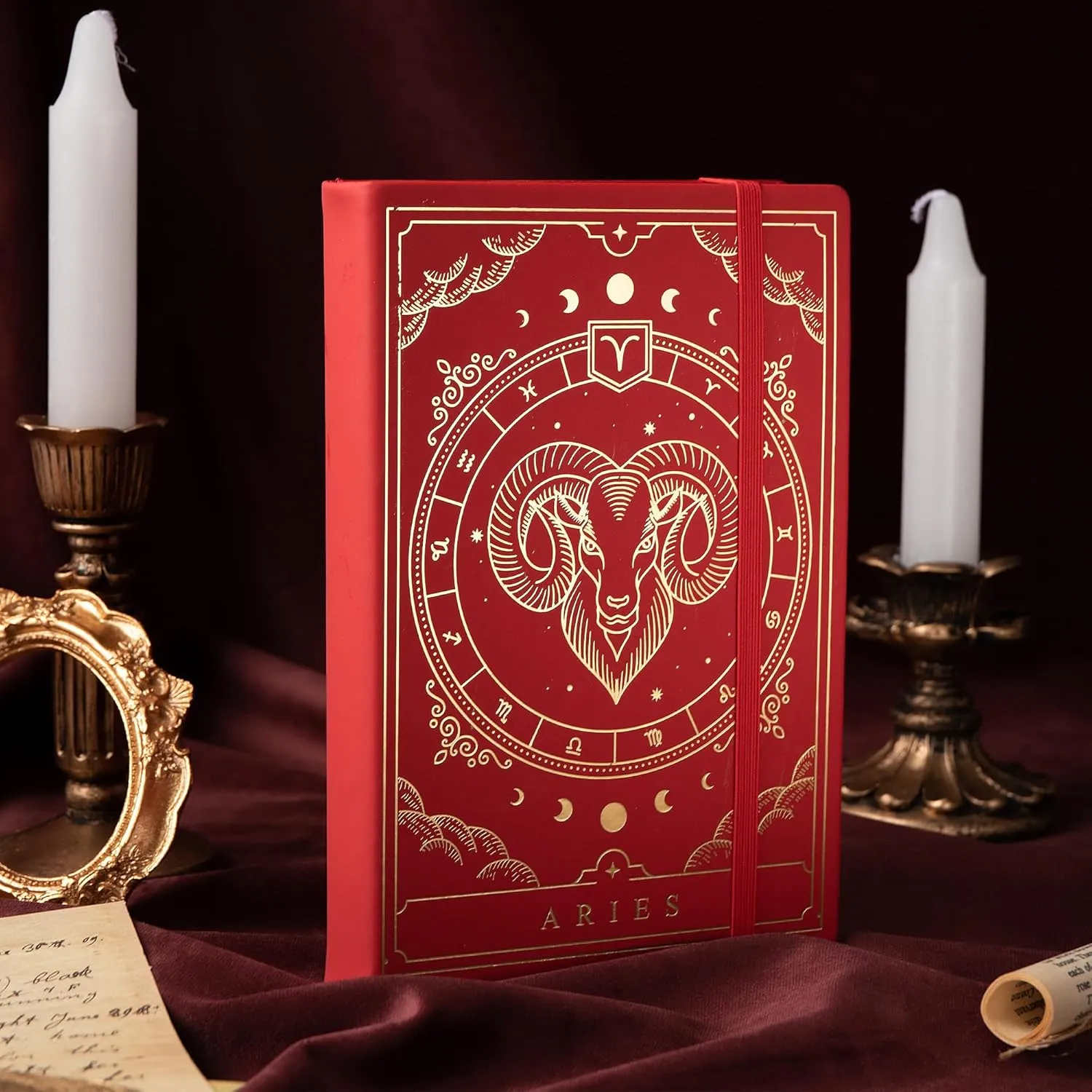 Cuaderno Bullet Journal Aries – Diario Astrológico A5 de 400 Páginas con Diseño de Constelaciones Tapa Dura de TIEFOSSI para Mujeres, Hombres y Adolescentes