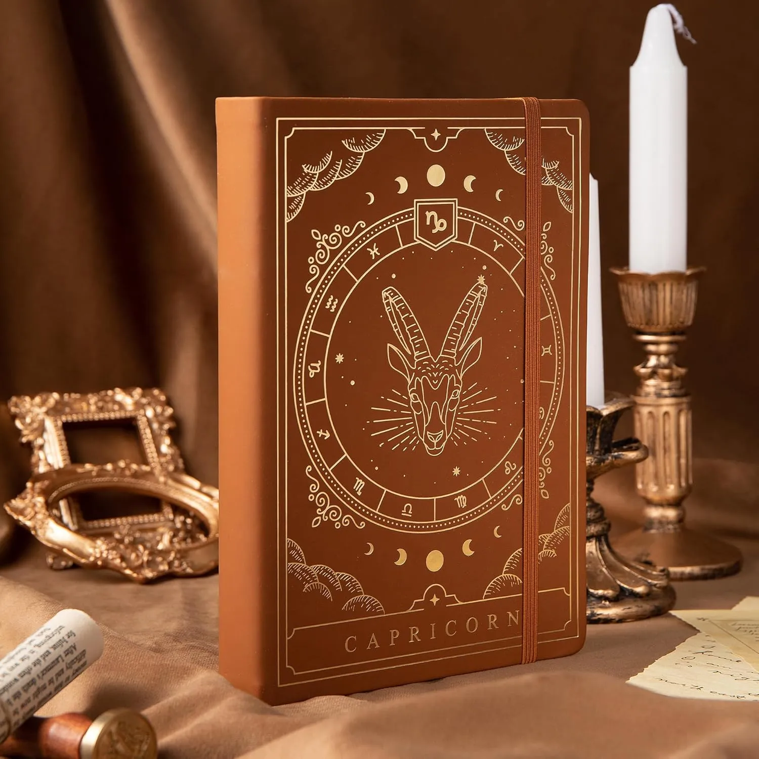Cuaderno Bullet Journal Capricornio – Diario Astrológico A5 de 400 Páginas con Diseño de Constelaciones Tapa Dura de TIEFOSSI para Mujeres, Hombres y Adolescentes