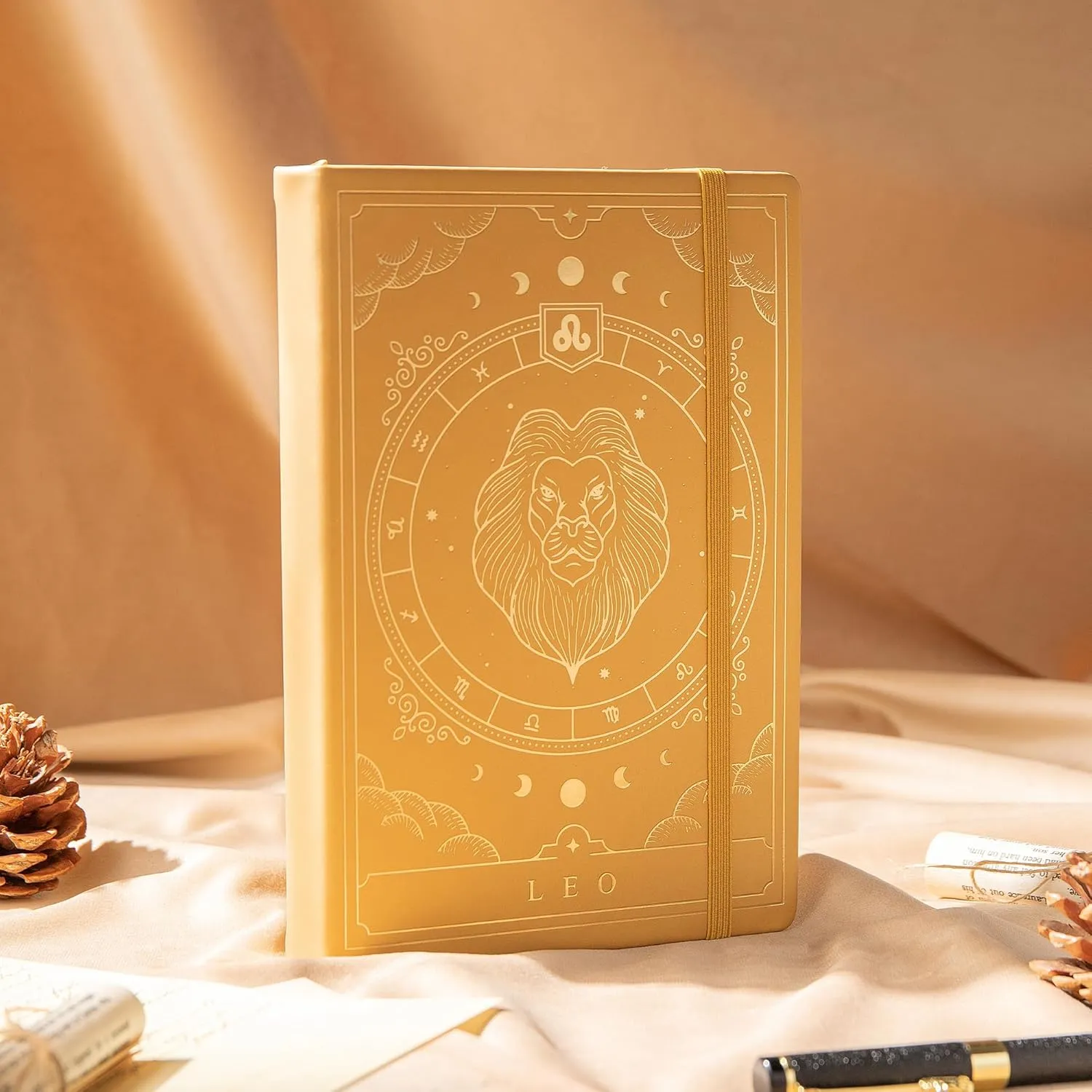 Cuaderno Bullet Journal Leo – Diario Astrológico A5 de 400 Páginas con Diseño de Constelaciones Tapa Dura de TIEFOSSI para Mujeres, Hombres y Adolescentes