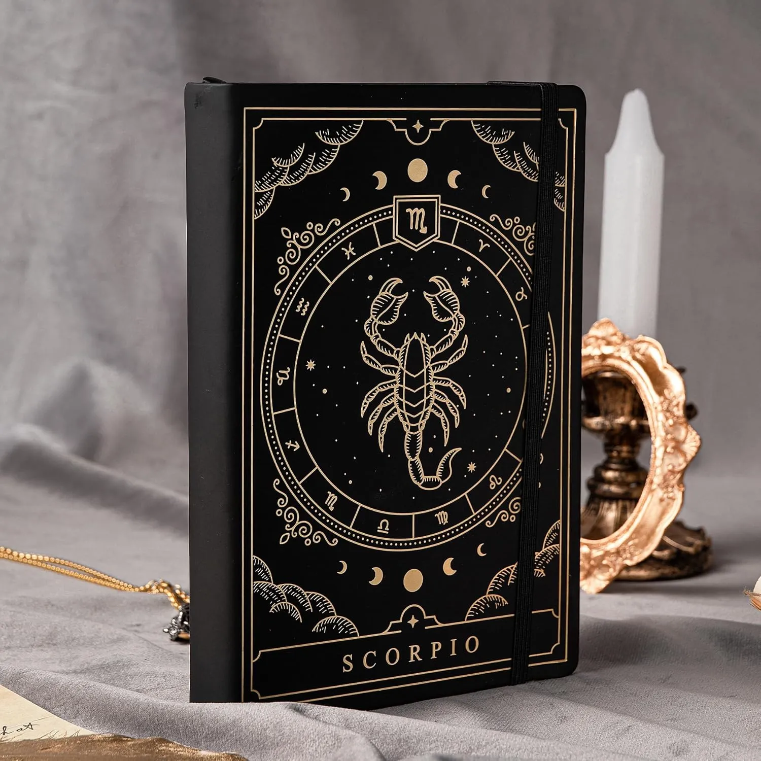 Cuaderno Bullet Journal Scorpio – Diario Astrológico A5 de 400 Páginas con Diseño de Constelaciones Tapa Dura de TIEFOSSI para Mujeres, Hombres y Adolescentes