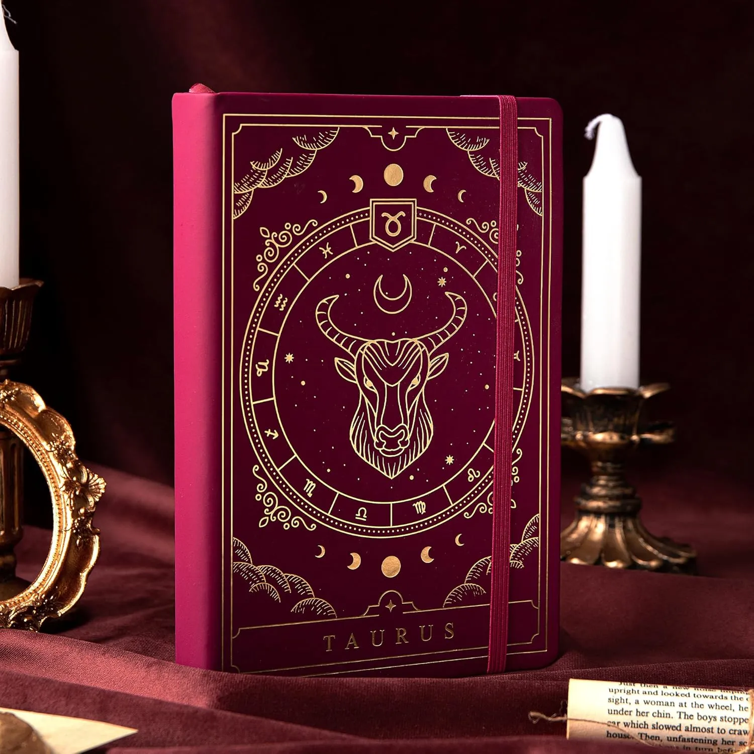 Cuaderno Bullet Journal Tauro – Diario Astrológico A5 de 400 Páginas con Diseño de Constelaciones Tapa Dura de TIEFOSSI para Mujeres, Hombres y Adolescentes