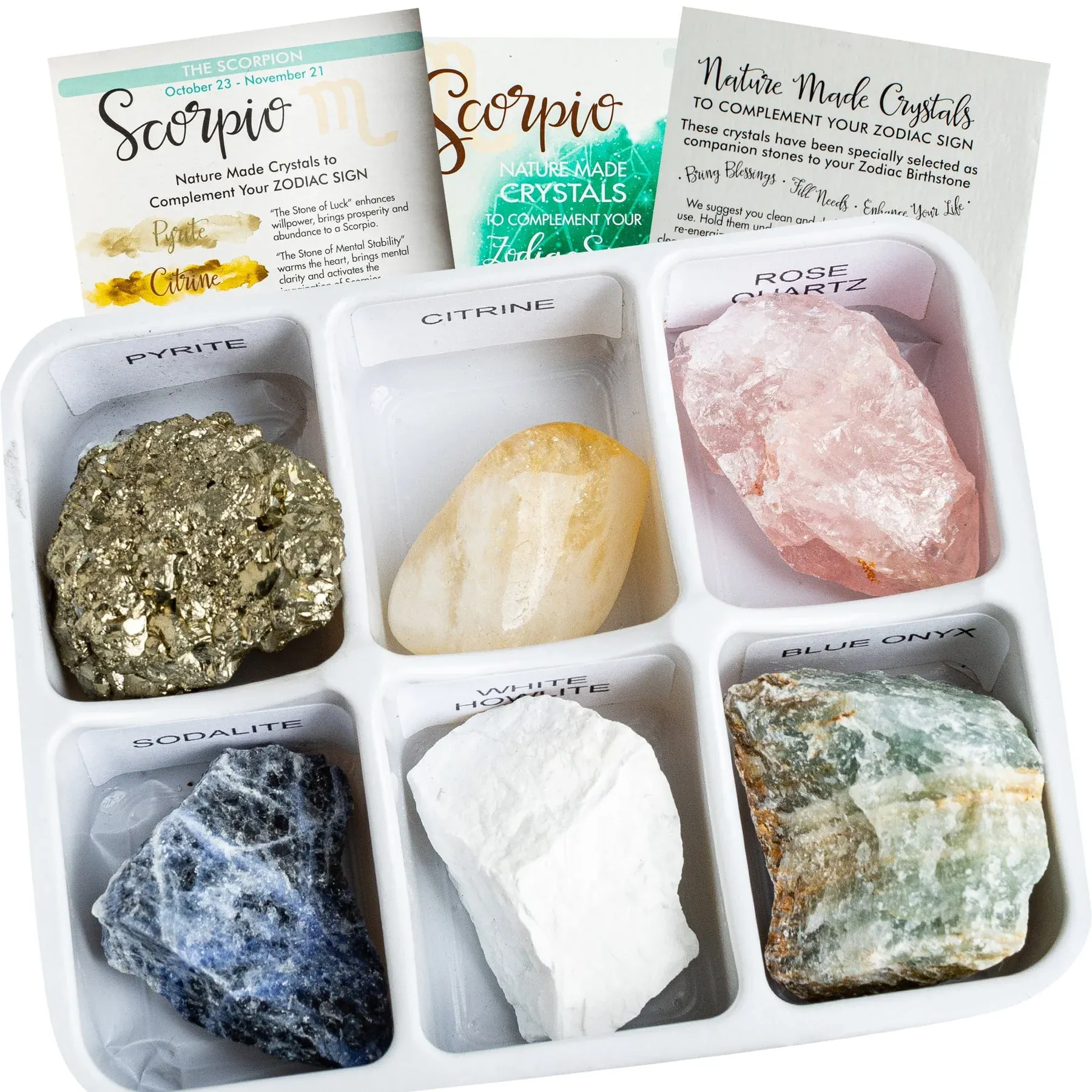 Set de Cristales para Escorpio – Conecta con tu poder interior, intuición y transformación